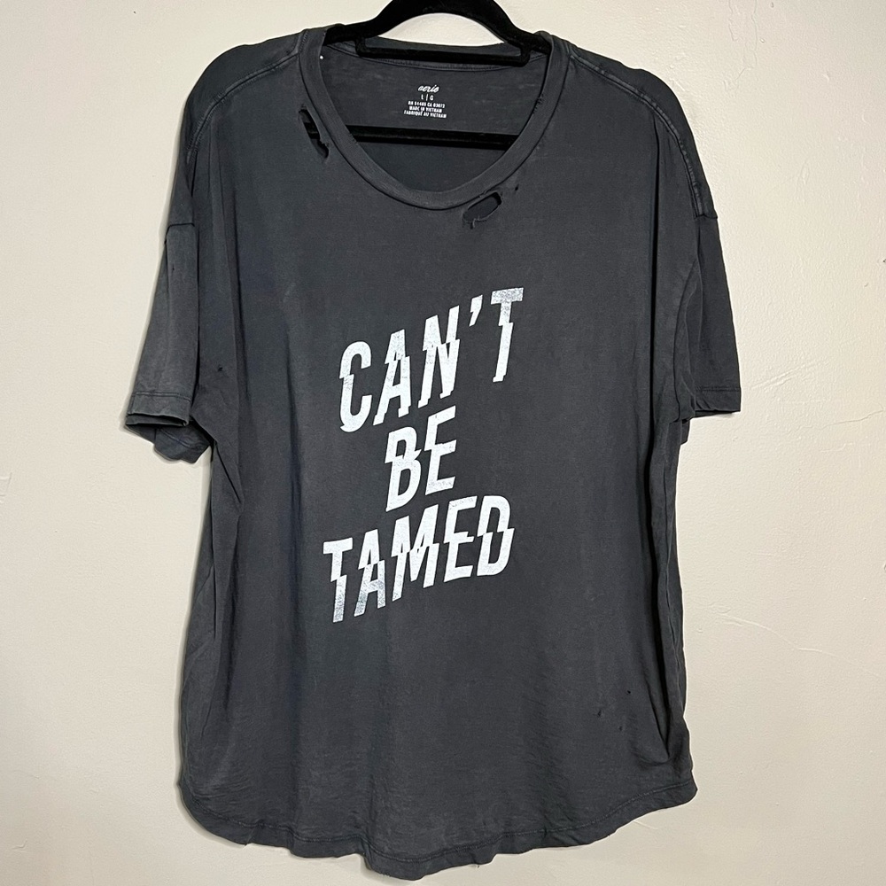 Edikted Gray Graphic Women's Top